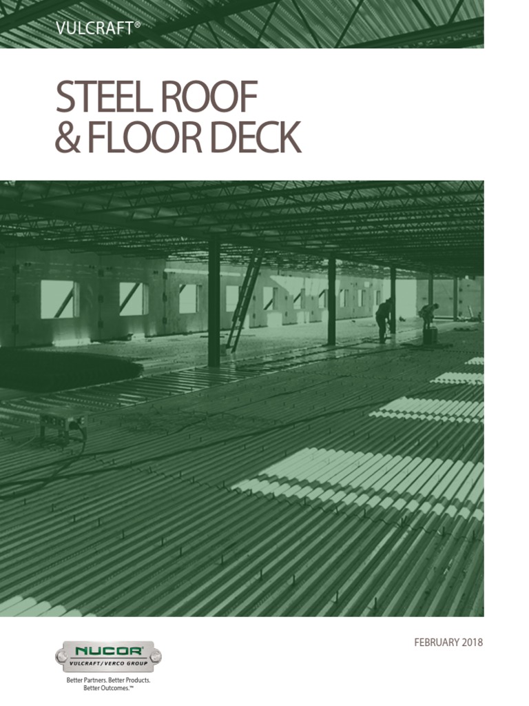 Vulcraft Steel Roof Floor Deck Manual Jun2018 PDF Galvanization