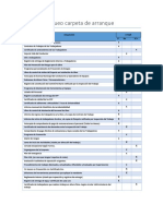 Check List Carpeta de Arranque 2018