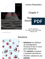 Reactions in Aqueous Solution: Lecture Presentation Lecture Presentation