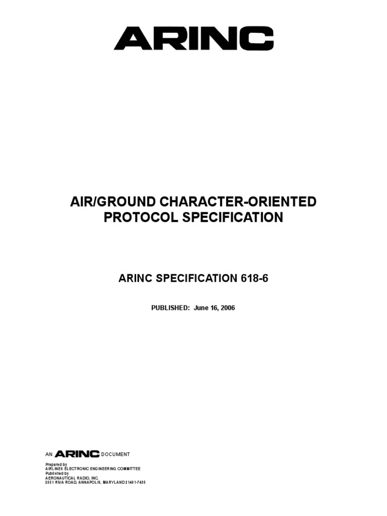 618 6 AirGround Character Oriented Protocol Specification PDF | PDF ...
