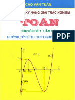 (CAO TUẤN) - Rèn Luyện Kỹ Năng Giải TRẮC NGHIỆM Môn TOÁN (Chuyên Đề Hàm Số) PDF