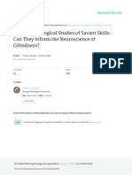 Wallace (2008) Neuropsychological Studies of Savant Skills Can TH