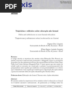Trajetórias e Reflexões Sobre a Ed. Não Formal