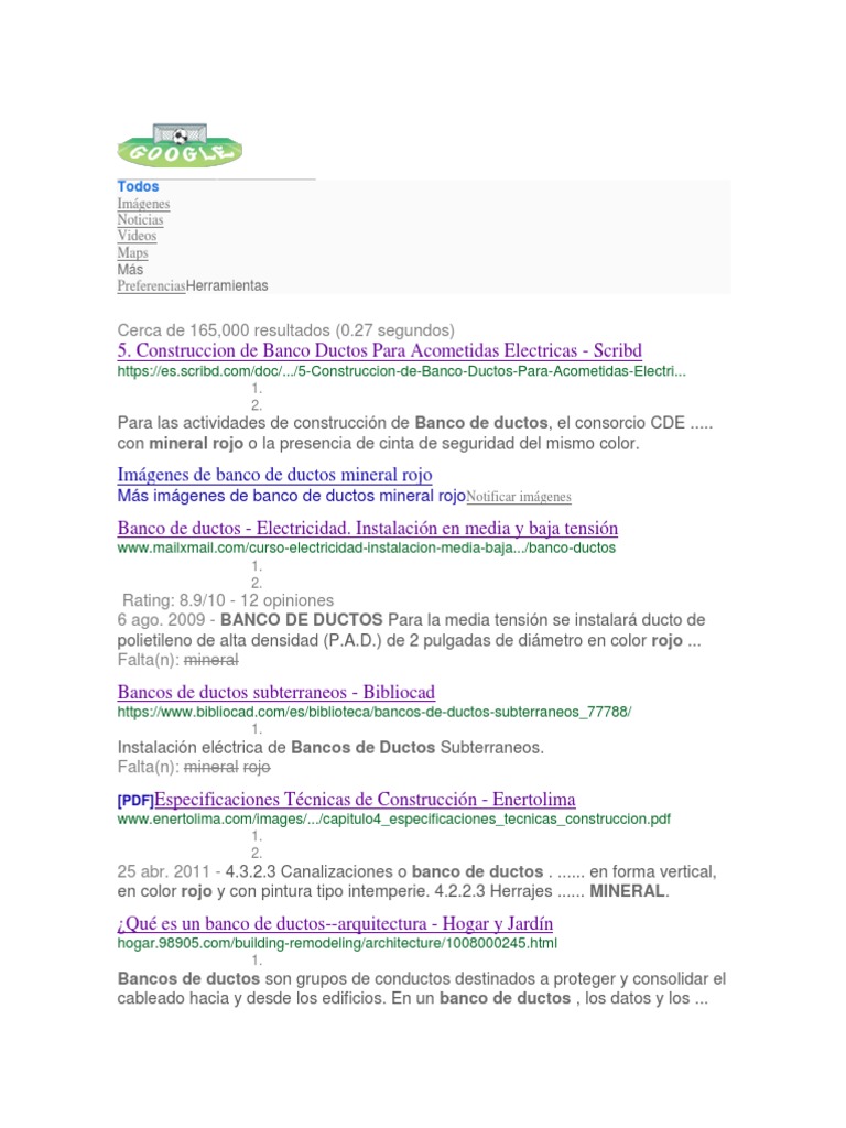 Construccón De Banco De Ductos Pdf Electricidad Electromagnetismo