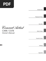 Kawai Ca9878 User Guide