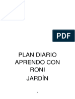 Plan Diario - Aprendo Con Roni - Jardín - 2017