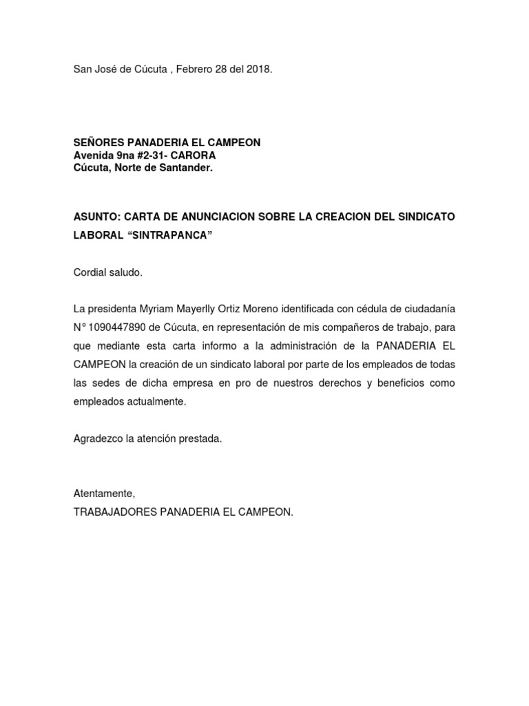 2. Carta Al Empleador y Mintrabajo Copia Copia Agitación