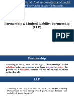 Partnership & Limited Liability Partnership (LLP) : (Statutory Body Under An Act of Parliament)