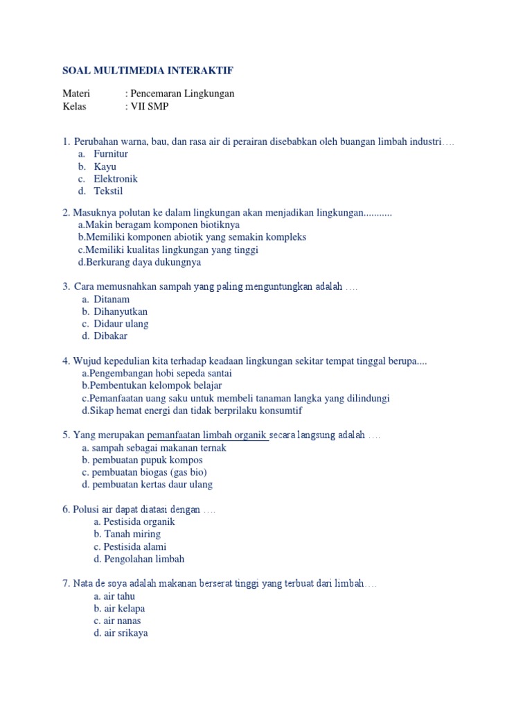 Soal Multimedia