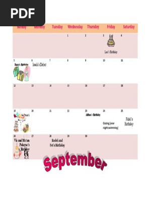 2003 Calendar with Notable Birthdays | PDF