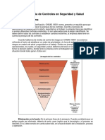 La Jerarquía de Controles en Seguridad y Salud