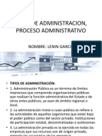 Tipos de Administracion,