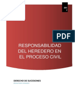 Responsabilidad Del Heredero en El Proceso Civil