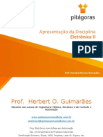 Eletrônica II - 01 Aula - Apresentação Disciplina PDF