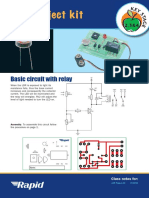 LDR Project Kit: Basic Circuit With Relay