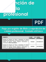 Obtención de Cédula Profesional