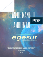 Plan de Manejo Ambiental de Residuos Sólidos