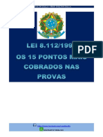 Lei 8112-91 - Os 15 Pontos Mais Cobrados em Provas