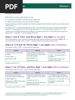 Estimation: Written Calculation Division 1