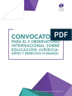 Convocatoria II Observatorio Internacional sobre Educación Jurídica