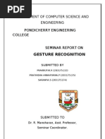 Download Seminar on Gesture Recognition by Prathibha Pydikondala SN38222696 doc pdf