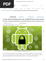 Como Fazer Backup Do Seu Android Sem Nem Mesmo Precisar de Root