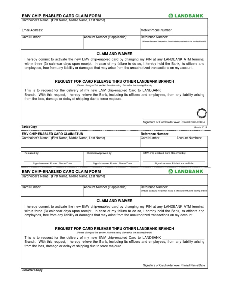 LANDBANKEMVChipEnabledCardClaimForm_0.pdf Emv Personal