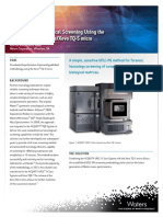 Systematic Toxicological Screening Using The ACQUITY UPLC I-Class/Xevo TQ-S Micro