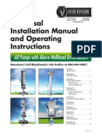 Universal Installation Manual and Operating Instructions: All Pumps With Above-Wellhead Drive Motors