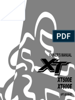 XT600E XT500E: Owner'S Manual