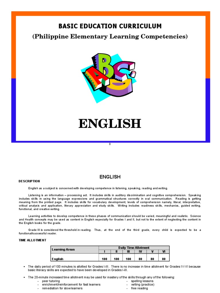 Competencies in English | PDF | Grammatical Number | Stress (Linguistics)