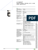 LC1D65AP7 TeSys D contactor data sheet