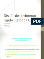 Diseño de Pavimento Rígido Método PCA: Carla Cantos José Lema Esteban Vargas