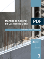 MINVU, 2018 - Manual Control de Calidad en Obra