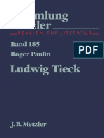 [Sammlung Metzler] Roger Paulin (Auth.) - Ludwig Tieck (1987, J.B. Metzler)