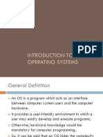 Introduction To Operating Systems