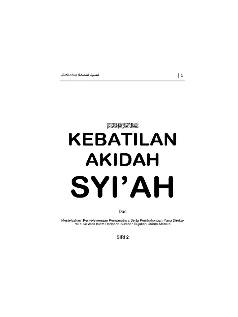 Al Bayan 14 Kebatilan Akidah Syiah 2