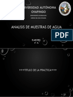 Analisis de Muestras de Agua