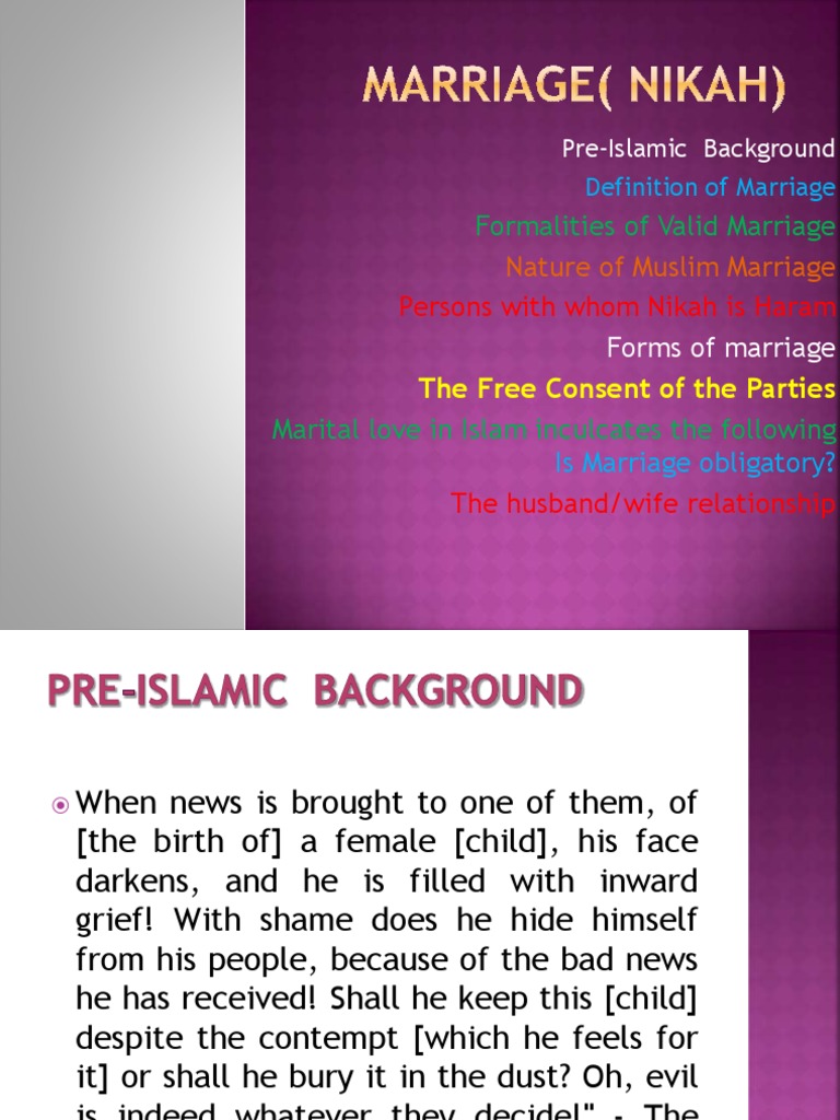 Essentials of Valid Muslim Marriage | PDF | Marriage | Wife
