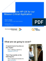 CCE2008 Why We Chose HP-UX