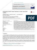 Designating Market Maker Behaviour in Limit Order 2018 Econometrics and Stat