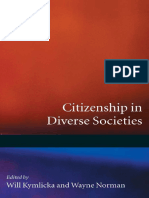 Will Kymlicka, Wayne Norman-Citizenship in Diverse Societies (2000) PDF