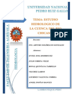 Estudio Hidrologico Cuenca Del Rio Chicama PDF 01docx
