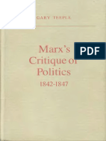 Gary Teeple - Marx's Critique of Politics 1842-1847 (1984)