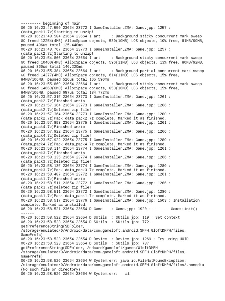Game Installation Log and Errors | PDF | Zip (File Format) | Java ...