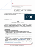 Edital Processo Seletivo Mestrado 2018 2o Sem Assinada