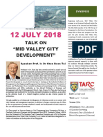 12 JULY 2018: Talk On "Mid Valley City Development"