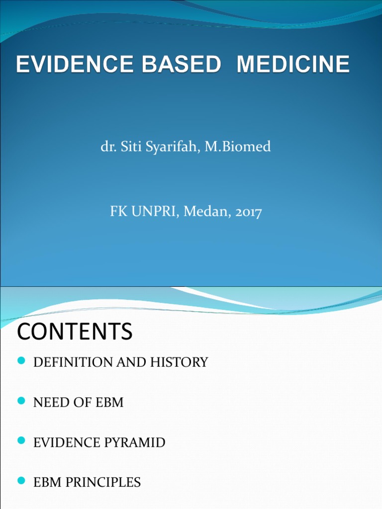 Evidence Based Medicine PDF Evidence Based Medicine Medical