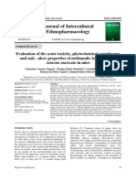 Evaluation of the Acute Toxicity Phytoch