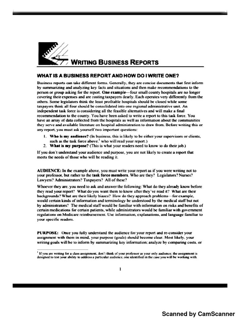 Business Report Writing Pdf – Report Writing in English: Types, Format ...